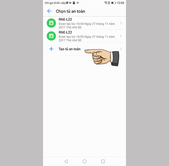 Tạo tủ an toàn từ bộ nhớ